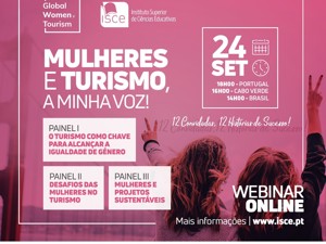 Webinar "Mulheres e Turismo, a minha voz!"
